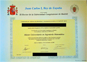 Diploma de máster legalizado y homologado para uso académico y laboral