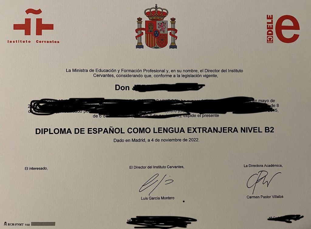 Diploma auténtico con número de registro verificable